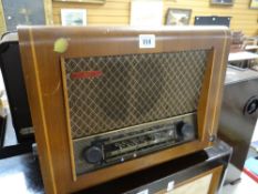 A Pye veneer cased vintage radio Condition reports are provided on request by email only for this