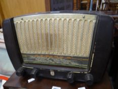A Philips Bakelite radio Condition reports are provided on request by email only for this type of