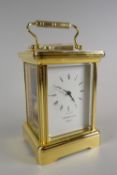 A good modern Garrard & Co brass carriage clock Condition reports are provided on request by email