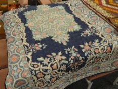 Old Kashmiri wool hand stitched rug, 150 x 88cms Condition reports are provided on request by