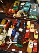 Two trays of toy vehicles Condition reports are provided on request by email only for this type of