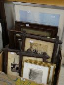 A parcel of framed pictures & prints Condition reports are provided on request by email only for