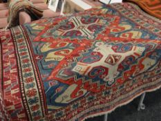 A good antique multi-coloured Persian carpet, 238 x 156cms Condition reports are provided on request