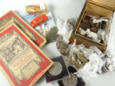 Parcel of loose coinage, two old ordnance survey maps ETC Condition reports are provided on