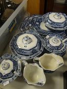 A quantity of Burleighware antique dinnerware ETC Condition reports are provided on request by email