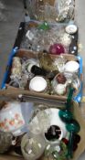 A large quantity of mainly glass & china (in four boxes) Condition reports are provided on request
