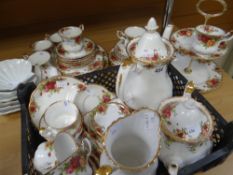 A quantity of Royal Albert 'Old Country Roses' teaware Condition reports are provided on request