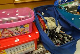 A good parcel of twentieth century children's toys including Lego & Star Wars models ETC Condition