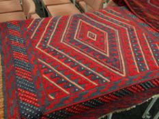 A Gazak rug, 120 x 107cms Condition reports are provided on request by email only for this type of