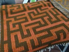 A good Welsh wool carpet by Cilgerran of West Wales, 173 x 89cms Condition reports are provided on