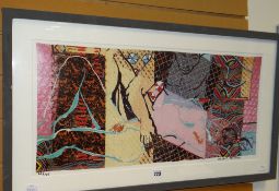 ROBERT ROSENBERG? (indistinctly signed) limited edition (24/145) colour print, abstract with