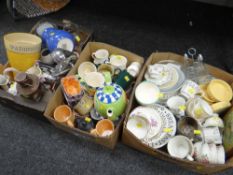 Five boxes of kitchen items ETC Condition reports provided on request by email for this auction