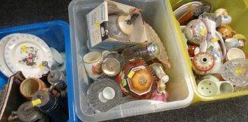 Three boxes of mixed china ETC Condition reports provided on request by email for this auction