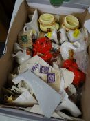 A parcel of crested china & loose stamps ETC Condition reports provided on request by email for this