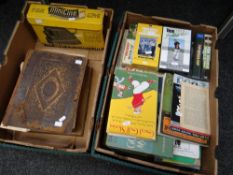 A quantity of golfing books & videos, a boxed Mini-Cine & an old Bible ETC Condition reports