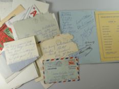 An archive of letters, cards & ephemera relating & signed by singer Sophie Tucker (1887-1966) mostly