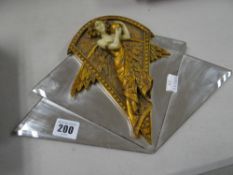 An Art Deco-style figural mirror Condition reports provided on request by email for this auction