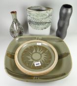 A parcel of studio pottery Condition reports provided on request by email for this auction otherwise