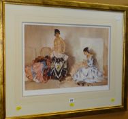 A limited edition RUSSELL FLINT print of two figures, 41 x 56cms Condition reports provided on