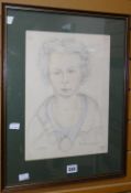 Framed mixed media on board by BERYL ROBERTS with explanation verso relating to Blodeuwedd from