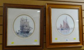 A pair of framed nautical prints Condition reports provided on request by email for this auction
