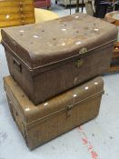 Two tin chests Condition reports provided on request by email for this auction otherwise items