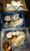Three tubs of mixed pottery & china Condition reports provided on request by email for this