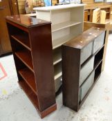 Five various wooden bookcases Condition reports provided on request by email for this auction