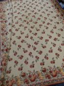 A J Pansu of Paris cotton runner in the Tutti-Frutti pattern, 172 x 218cms Condition reports