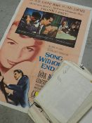 Quantity of cinema posters titles include Hold Back the Night, Enchanted Island, Song Without End