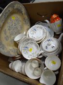 A box of mixed teaware Condition reports provided on request by email for this auction otherwise