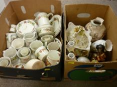 Quantity of Wedgwood 'Quince' tableware and a box of ornamental china and crockery