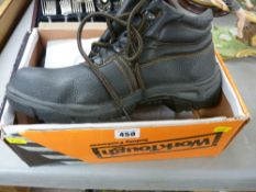As new pair of Work Tough safety boots, size 10, boxed