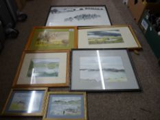 Quantity of framed pictures and prints