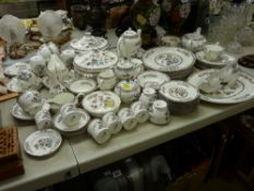 Approximately eighty pieces of Wedgwood 'Kutani Crane' bone china tea, coffee and dinnerware (tureen