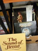Quantity of LP and 45rpm records, two folders of gramophone records etc, classical and early to