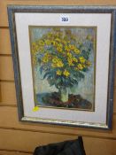 CLAUDE MONET well presented print - still life study of flowers in a vase