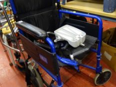 Z-TEC metallic blue wheelchair