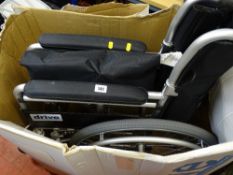 Silver finished wheelchair