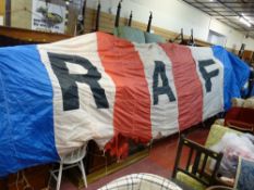 RAF Falcon Display parachute remnant with full RAF lettering (care required if unfolding),