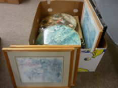 Quantity of framed pictures and prints