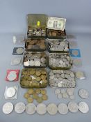 Good collection of vintage coinage and collectable crowns, mainly British including a good