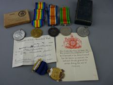 World War I 1914-18 Campaign and Victory medals awarded to 4294 Pte F Bennett, L'Pool R, an unmarked