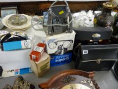 Collection of vintage cine and SLR cameras and equipment