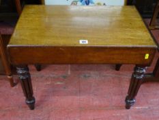 Victorian mahogany bidet and cover (lacking liner)