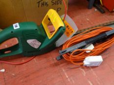 400w hedge trimmer, model no. TRY400HTB and extension lead E/T