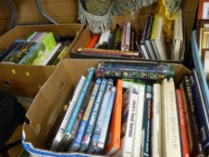 Three boxes of books