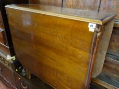 Vintage gate leg dining table and a kidney shaped occasional table
