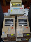 Parcel of boxed dual voltage shaver sockets, item no. DEC433 and a quantity of Livarno twin pack