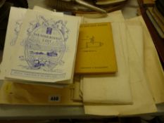 Small quantity of sea charts, numerous books for 'The North Russia Club Membership List', an '